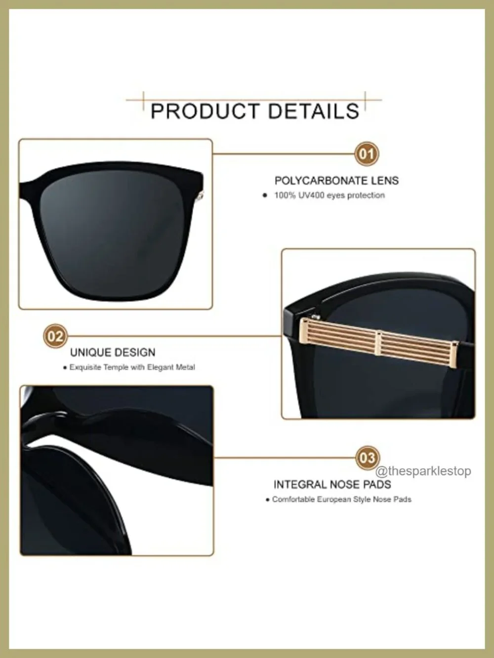 Oversized Square Sunglasses Women Mirrored UV400 Protection Trendy Shades
